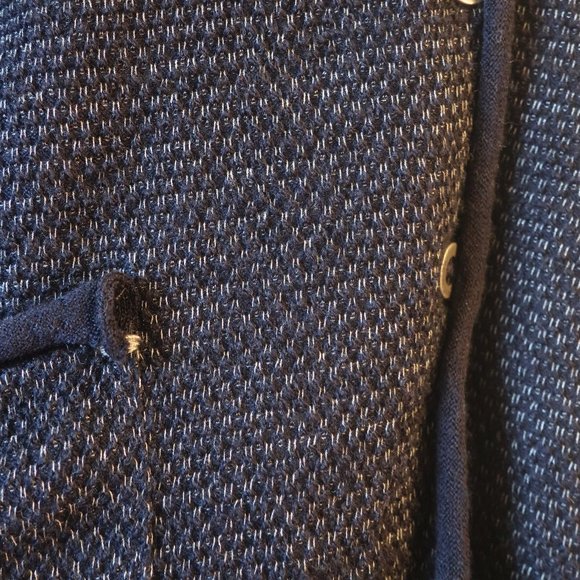 Womens Transit Par Such Navy Blue Cardigan Sweater Sz 3/L * - Picture 5 of 7